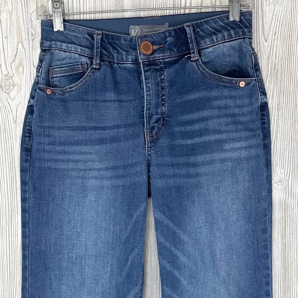 Wit & Wisdom Sam High Rise Wide Leg Jeans 0